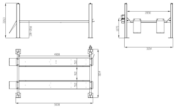 4 SÄULEN HEBEBÜHNE WEBER EXPERT SERIE AUTOLIFT 4.2